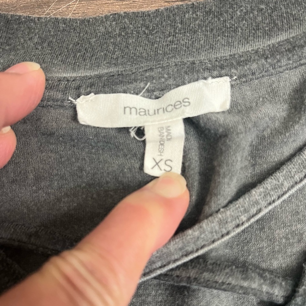 Maurices Keep Rolling With It Gray Graphic Tee, size XSmall (fits like a Sm/Md) - Picture 4 of 7